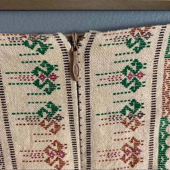 Bohemian Aztec Western Cotton Mini Skirt Womens Size 32 - Picture 3 of 5